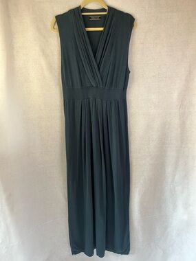 Peruvian Connection Blue Green Soft Pima Cotton
Sleeveless Maxi Dress sz L